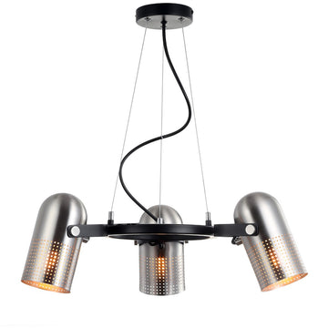 Loki 22" Adjustable Metal LED Chandelier - JONATHAN Y